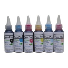 300ml, 6 Colour Set of PhotoPlus Archival Dye Ink for Epson 6 Clr Printers.