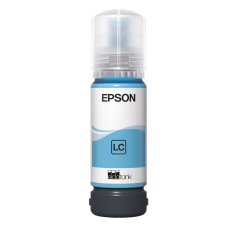 A 70ml Bottle of Epson 107 Series Light Cyan Ink for ET-18100 Printers.