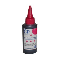 100ml Bottle of Magenta Universal Dye based Ink Compatible with Brother printer models.
