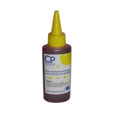 100ml Bottle of Yellow Universal Dye based Ink Compatible with Brother printer models.
