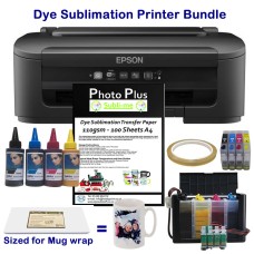 Sublimation Printer Bundle - Epson WF-2110W with Sublimation Accessory Kit Options.