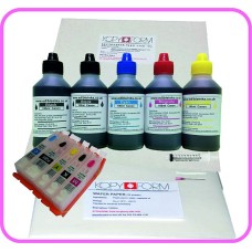 Edible Printer Refillable Cartridge Accessory Kit for Canon PGI-570 with Icing & Wafer Papers.